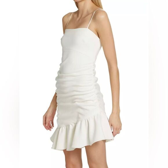 Cinq a Sept Lilith Ruched Minidress size 10 - Picture 3 of 12